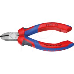 KNIPEX KN 70 02 125 - Alicates de corte lateral, Vanadin-Super, 125 mm, cabeza pulida