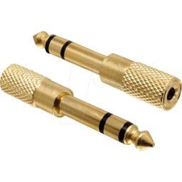 DELOCK 65361 - Conector macho KLH de 6,3 mm a conector hembra KLH de 3,5 mm