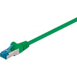 GOOBAY PATCH-C6AQ 7.5GN - Cable de interconexiones de alta calidad Cat.6a, verde, 7,5M