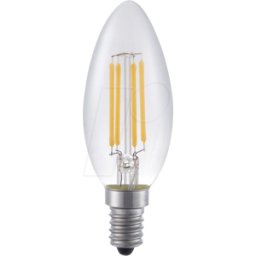 SCHIEFER LIGHTING SCHI LX149124922 - Lámpara LED E14, 4 W, 320 lm, 2200 K, filamento, regulabl