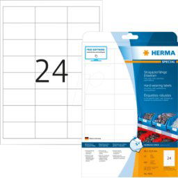 HERMA 4691 - Etiquetas para láminas, resistentes a la intemperie, 66 x