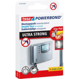 TESA 55790 - Almohadillas de montaje TESA Powerbond® Ultra STRONG, 6,0 x 2,