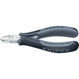 KNIPEX KN 77 02 115 ESD - Alicates de corte diagonal ESD, redondos, 115 mm, bisel peque&nt