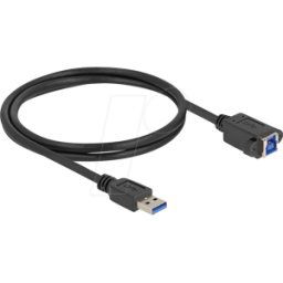 DELOCK 80485 - Cable USB 5 Gbps USB Tipo-A macho a USB Tipo-B hembra para insta