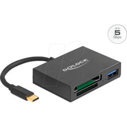DELOCK 91711 - Lector de tarjetas, externo, tarjetas de memoria XQD/SD