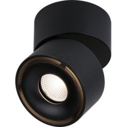 PAULMANN PLM 93371 - Luminaria de superficie Spircle, 8 W, 530 lm, 3000 K, negro mate