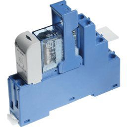 FINDER FIN 48.52.9 24V - Relé de acoplamiento, 2 contactos inversores, 8 A, 24 V CC