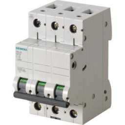 SIEMENS SIE 5SL6310-7 - Disyuntor Char-C, 10 A, 3 polos, 6 kA
