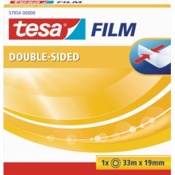 TESA 57954 - Tesafilm® de doble cara, 33m x 19mm, 1 rollo