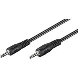 GOOBAY 50449 - Cable jack, 3,5 mm, AUX, plano, 2,5 m