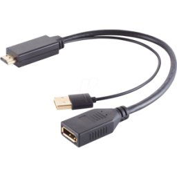 SHIVERPEAKS SHVP BS10-01010 - Adaptador HDMI, HDMI-A macho > DisplayPort hembra, 30cm