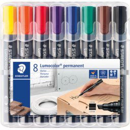 STAEDTLER 350WP8 - Marcador permanente, 2-5 mm, set, 8 colores
