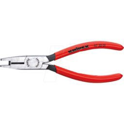 KNIPEX KN 97 50 01 - Crimpadora, con cuchillas, 155 mm, conector Scothlock