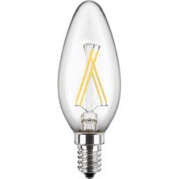 BLULAXA 48908 - Lámpara LED E14, 4,5 W, 470 lm, 2700 K, filamento