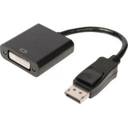 NEDIS N CCGB37250BK02 - Cable conector DisplayPort > DVI-D 24 + 1, 0,2 m, negro