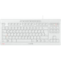 CHERRY JK-8600DE-0 - Teclado, USB, gris blanco, compacto, de
