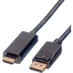 ROLINE 11045787 - Cable DisplayPort 1,2, DP-HDMI, 4K60Hz, 3,0m
