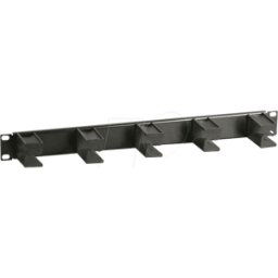 EFB-ELEKTRONIK BOX 699982TS.1 - Panel de guía de cables 1U de 19'', 5 x estribo de pl&aacu
