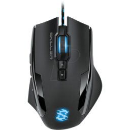 SHARKOON SHARK SGM1 - Ratón para juegos (ratón), USB, RGB, negro
