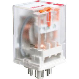 RELPOL RPL R4N2013 WT - Relé industrial monoestable, THT, 10 a, 3 contactos inversores (