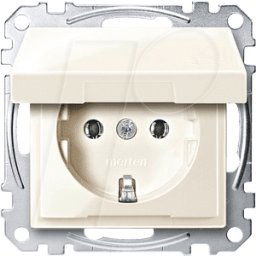 MERTEN EL SM 23110344 - Sistema M, toma de corriente, CEE 7/3 - tipo F, blanco, brillant
