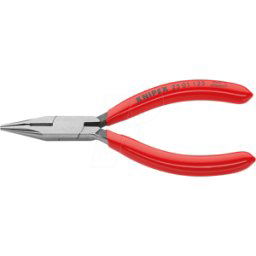 KNIPEX KN 25 01 125 - Alicates de boca semirredonda, alicates de punta plana, 125 mm