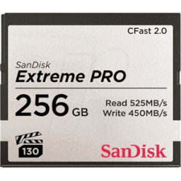 SANDISK SDCFSP-256G-G46D - Tarjeta de memoria CFast de 256 GB, Extreme Pro, 2.0 VPG130