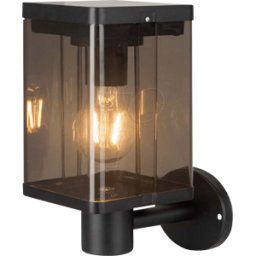 V-TAC VT-23010 - Aplique solar LED, 2,5 W, 3000 K, negro, IP44
