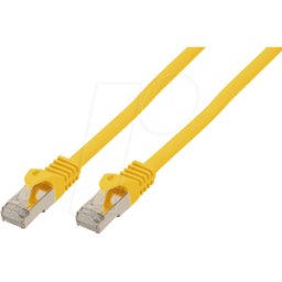 SHIVERPEAKS SHVP 75520-SLY - Parche de 10m plano U/FTP Cat.7 cable crudo amarillo
