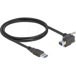 DELOCK 80480 - Cable USB 5 Gbps USB Tipo-A macho recto a USB Tipo-B macho con t