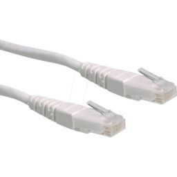 ROLINE 21151556 - Cordón de parche Cat.6, UTP, blanco, 3 m..