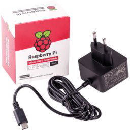 RPI PS 15W BK EU - Raspberry Pi - Fuente de alimentación, 5.1 V, 3.0 A, USB Tipo C,