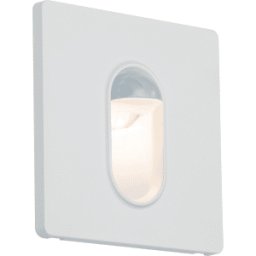 PAULMANN PLM 92923 - Luminaria empotrada, 2,7 W, 100 lm, 2700 K, cuadrada, blanco