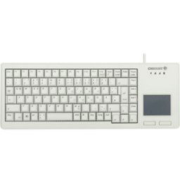 CHERRY G84-5500LUMEU-0 - Teclado, USB, gris, compacto, ratón de bola, EE. UU.
