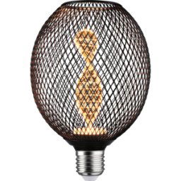 PAULMANN PLM 29086 - Lámpara LED Metálica Glow Helix E27, 3,5 W, 110 lm