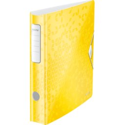 LEITZ 11070016 - Carpeta de calidad 180°, Active WOW, 60 mm, amarilla