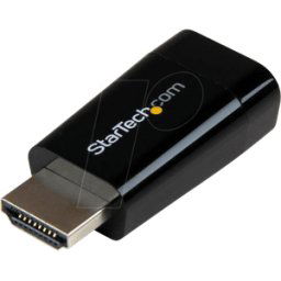 STARTECH.COM ST HD2VGAMICRO - Adaptador HDMI, enchufe HDMI al zócalo VGA