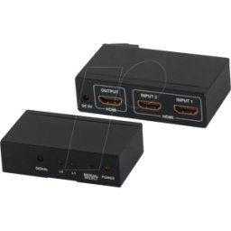 SHIVERPEAKS SHVP 05-02002 - Conmutador HDMI, 2x conector HDMI a conector HDMI, 4K2K, 3D..