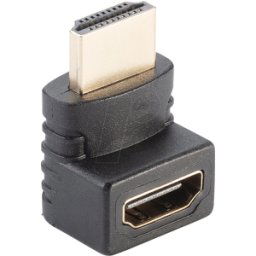 LINDY 41086 - Adaptador, conector HDMI macho a conector hembra HDMI hembra, 27