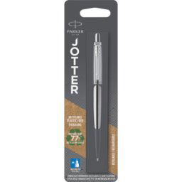 PARKER 1953205 - Bolígrafo, azul, M, acero inoxidable Jotter