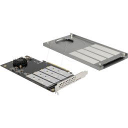 DELOCK 90050 - PCIe 3.0 x16 > 4x M.2 NVMe Key M, bifurcación