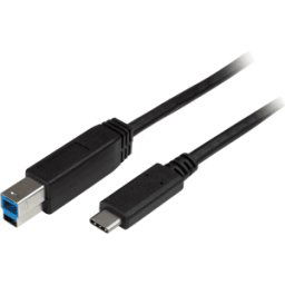 STARTECH.COM ST USB315CB2M - Cable USB 3,0, B macho a C macho, 2 m..
