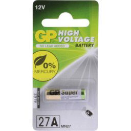 GP-BATTERIES GP 27A - Pila alcalina, 27 a, paquete de 1