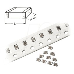 YAGEO SMD 1/4W 510K - Resistencia SMD, 1206, 510 kOhm, 250 mW, 5%