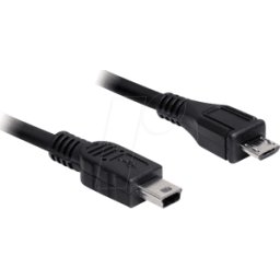 DELOCK 83177 - Cable USB 2.0, conector Micro B a conector mini B de 1 m