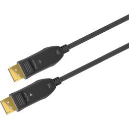 GOOBAY 64869 - Cable híbrido AOC DisplayPort 2.0 8K 60 Hz, 50 m