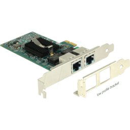 DELOCK 89944 - Tarjeta de red, PCI Express, 2 Gigabit Ethernet