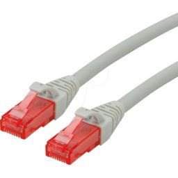 ROLINE 21152940 - Cordón de parche Cat.6 UTP, LSOH, gris, 0,3 m.