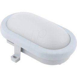 HEITRONIC HEIT 500746 - Luz de pared, 10 W, 700 lm, 4000 K, gris claro, IP54
