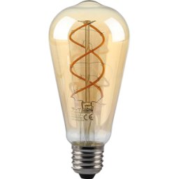 V-TAC VT-217218 - Lámpara de filamento LED E27, 5 W, 300 lm, 1800 K, Edison